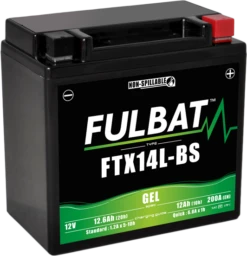 Fulbat FTX14L-BS Gel Motoraccu