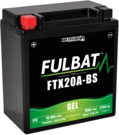 Fulbat FTX20A-BS Gel Motoraccu