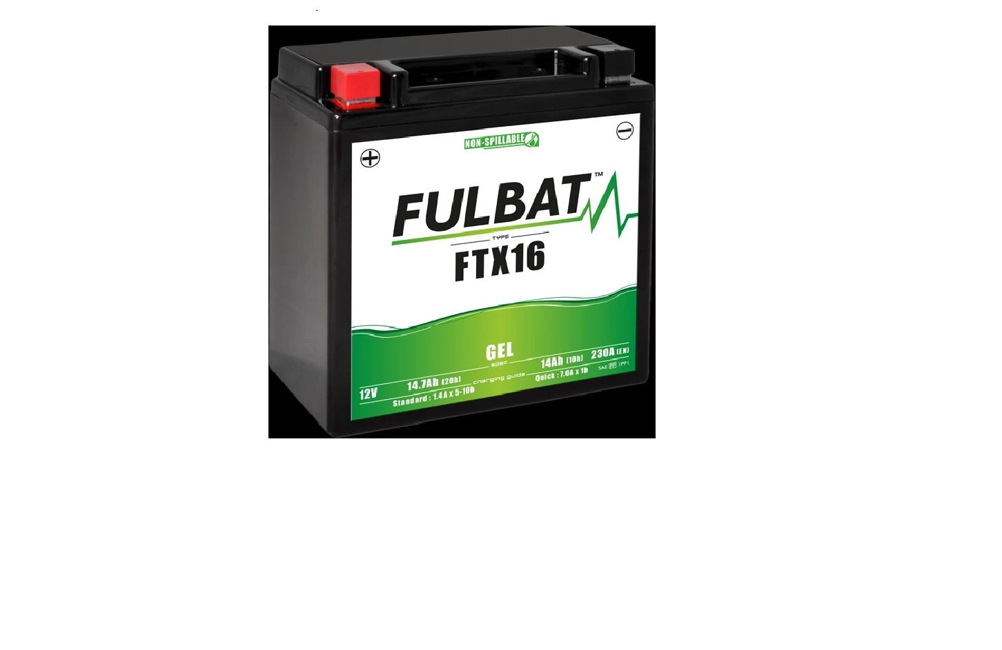 Fulbat FTX16 Gel Motoraccu 4 Fulbat FTX16 Gel Motoraccu - Afbeelding 2