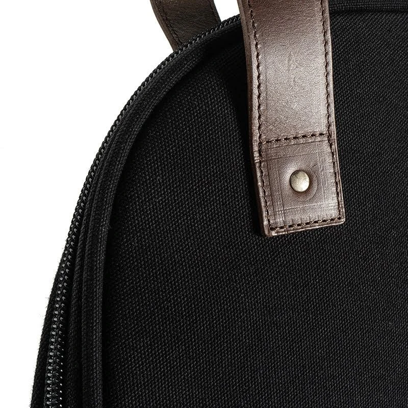 Helstons Works Black Canvas Bag