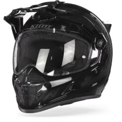 Klim Krios Glanzend Karbon Zwart Adventure Helm -Optimaal Motoruitrusting Winkel klim krios helmet ece dot gloss karbon black frontpage