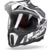 LS2 MX701 Explorer Alter Mat Zwart Wit Adventure Helm -Optimaal Motoruitrusting Winkel ls2 mx701 explorer alter matt black white frontpage