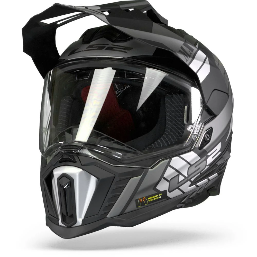 LS2 MX701 Explorer Atlantis Mat Titanium Adventure Helm 3 LS2 MX701 Explorer Atlantis Mat Titanium Adventure Helm