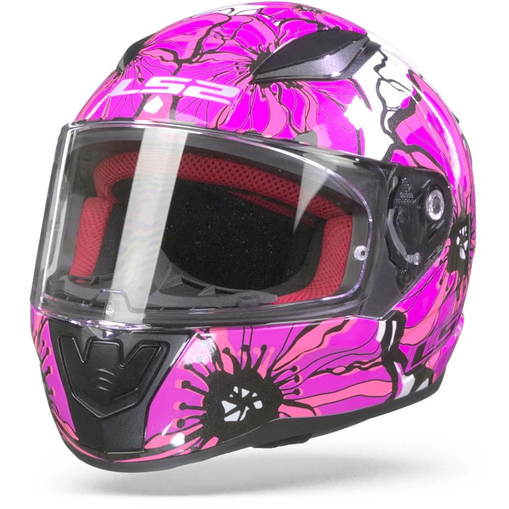 LS2 FF353 Rapid Poppies Roze Integraalhelm 8 LS2 FF353 Rapid Poppies Roze Integraalhelm - Afbeelding 6