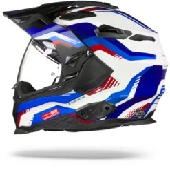 Nexx X.WED2 Columbus Blauw Rood Adventure Helm -Optimaal Motoruitrusting Winkel nexx x wed2 columbus blue red.11 1