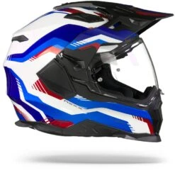 Nexx X.WED2 Columbus Blauw Rood Adventure Helm -Optimaal Motoruitrusting Winkel nexx x wed2 columbus blue red.29 1