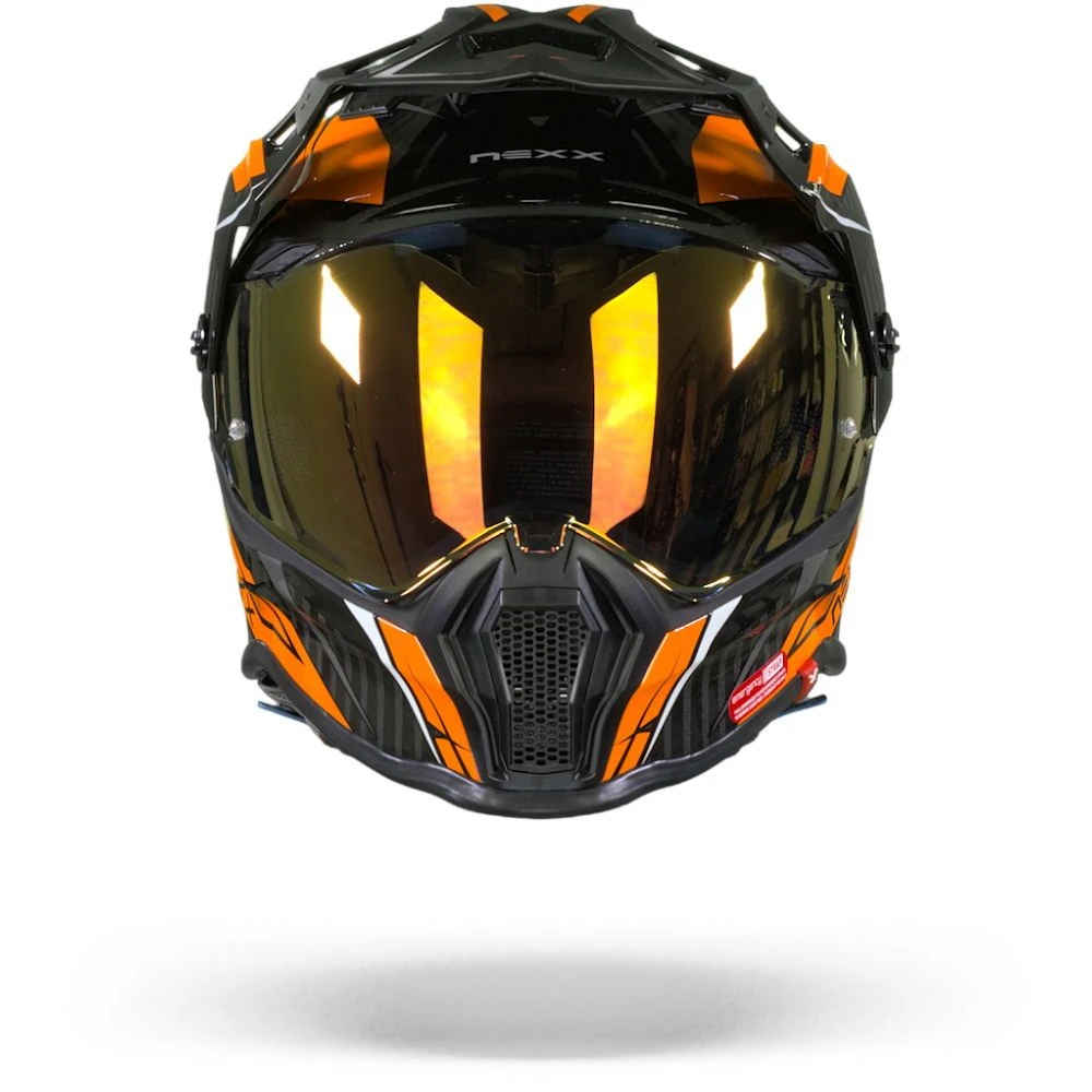 Nexx X.WRL Atika Oranje Grijs Adventure Helm 4 Nexx X.WRL Atika Oranje Grijs Adventure Helm - Afbeelding 2