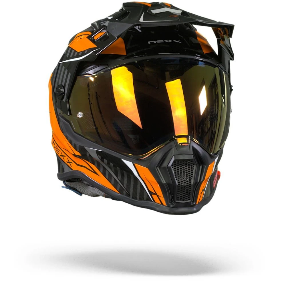 Nexx X.WRL Atika Oranje Grijs Adventure Helm 6 Nexx X.WRL Atika Oranje Grijs Adventure Helm - Afbeelding 4