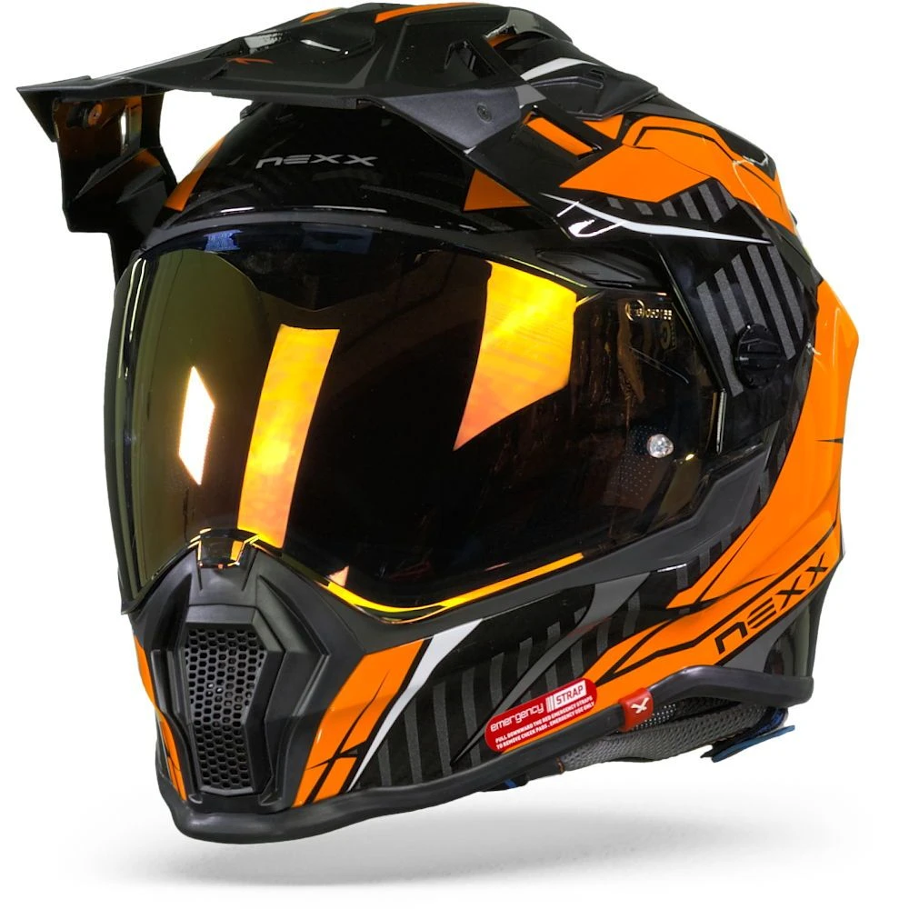 Nexx X.WRL Atika Oranje Grijs Adventure Helm 3 Nexx X.WRL Atika Oranje Grijs Adventure Helm