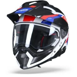 Nolan N70-2 X Grandes Alpes 26 Metal Wit Blauw Rood Multihelm -Optimaal Motoruitrusting Winkel nolan n70 2 x grandes alpes 026.04 1