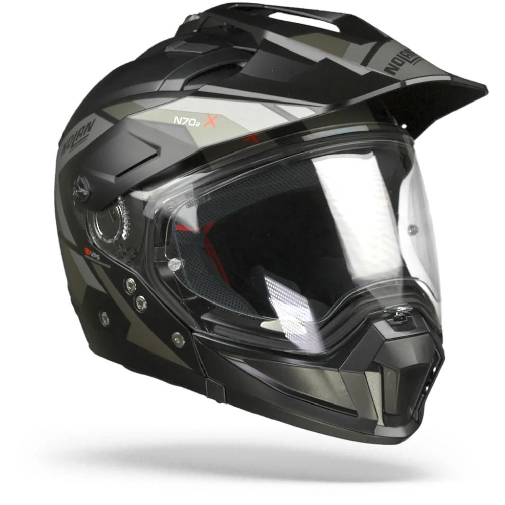 Nolan N70-2 X Grandes Alpes 21 Flat Zwart Grijs Multihelm 5 Nolan N70-2 X Grandes Alpes 21 Flat Zwart Grijs Multihelm - Afbeelding 3