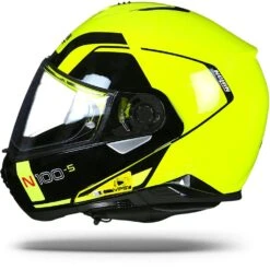 Nolan N100-5 Consistency LED Geel N-Com 026 Systeemhelm -Optimaal Motoruitrusting Winkel nolann100 5consistencyyellow.10