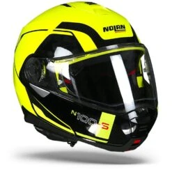 Nolan N100-5 Consistency LED Geel N-Com 026 Systeemhelm -Optimaal Motoruitrusting Winkel nolann100 5consistencyyellow.33