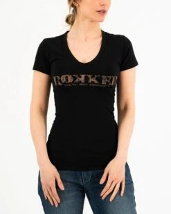 Rokker Vintage Lady T-Shirt Black