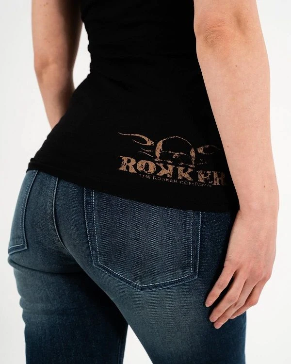 Rokker Vintage Lady T-Shirt Black 6 Rokker Vintage Lady T-Shirt Black - Afbeelding 4