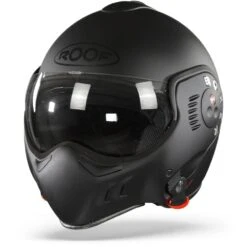 ROOF Boxer V8 Mat Zwart Systeemhelm -Optimaal Motoruitrusting Winkel roof boxer v8 matt black frontpage