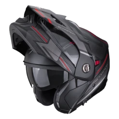 Scorpion ADX-2 Carrera Mat Zwart-Rood Adventure Helm