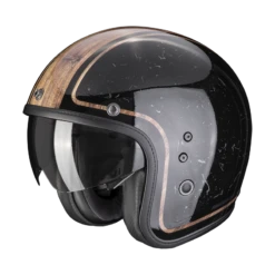 Scorpion Belfast Evo Retrol Zwart-Brown Jethelm