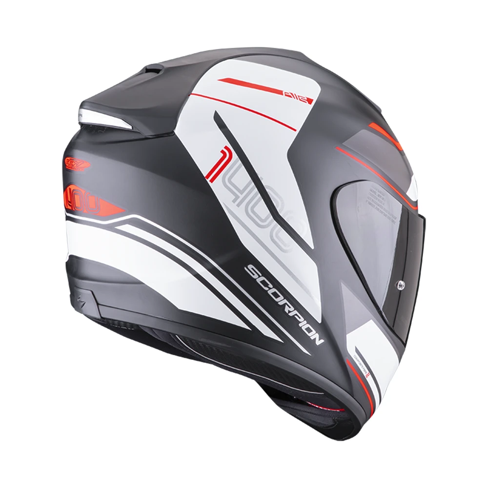 Scorpion Exo-1400 Evo Air Vittoria Matt Zwart-Wit Integraalhelm 6 Scorpion Exo-1400 Evo Air Vittoria Matt Zwart-Wit Integraalhelm - Afbeelding 4