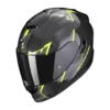 Scorpion Exo-1400 Evo Carbon Air Kendal Zwart-Neon Geel Integraalhelm -Optimaal Motoruitrusting Winkel scorpion exo 1400 evo carbon air kendal black neon yellow