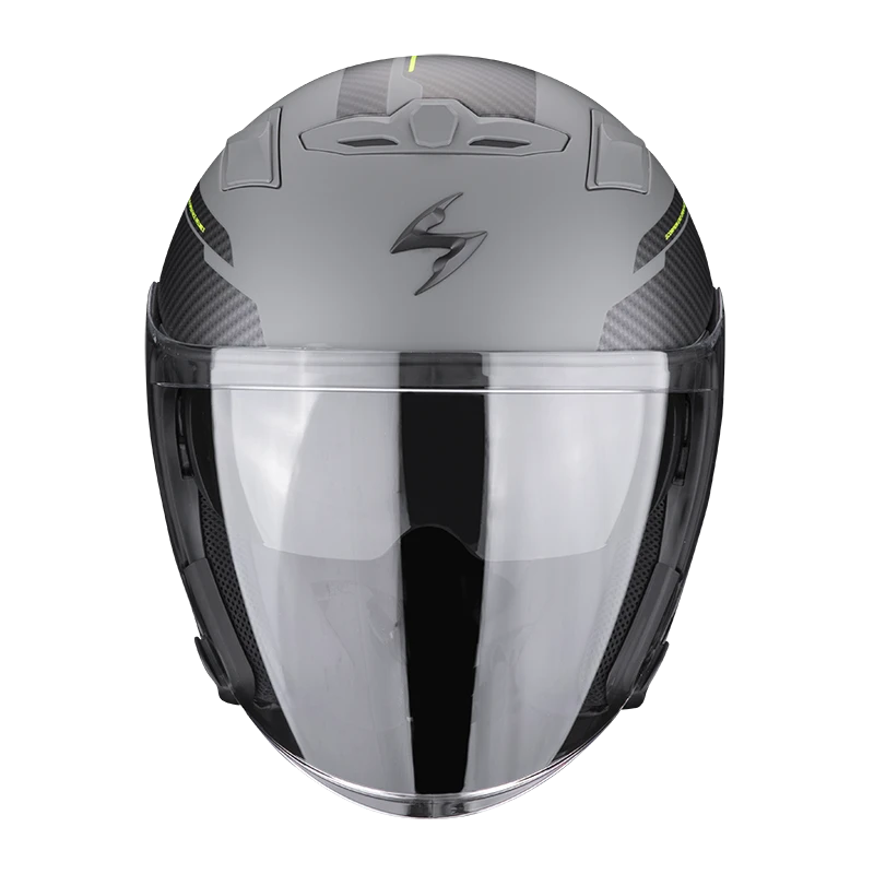 Scorpion EXO-230 Fenix Mat Cement Grijs-Zwart Jethelm 4 Scorpion EXO-230 Fenix Mat Cement Grijs-Zwart Jethelm - Afbeelding 2