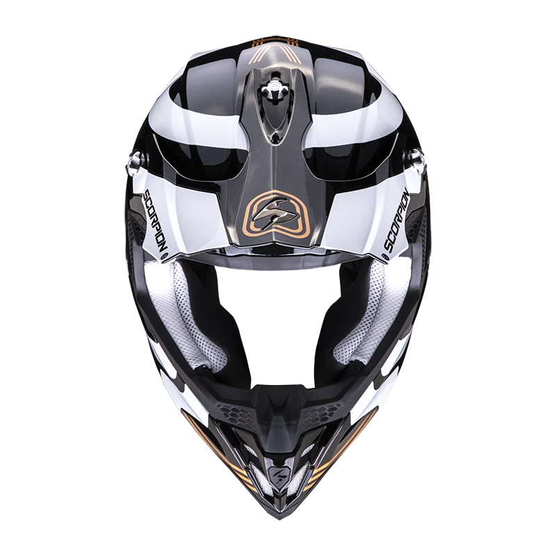 Scorpion VX-16 Evo Air Tub Metal Zwart-Goud Crosshelm 3 Scorpion VX-16 Evo Air Tub Metal Zwart-Goud Crosshelm