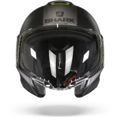 Shark Citycruiser Karonn Mat Antraciet Geel Zwart AYK Jethelm -Optimaal Motoruitrusting Winkel shark citycruiser karonn mat anthracite yellow black ayk.01