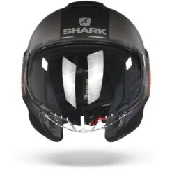 Shark Citycruiser Karonn Mat Zwart Antraciet Rood KAR Jethelm -Optimaal Motoruitrusting Winkel shark citycruiser karonn mat black anthracite red kar.01