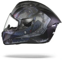 Shark D-Skwal 2 Atraxx Mat Zwart Antraciet Blauw KAB Integraalhelm -Optimaal Motoruitrusting Winkel shark d skwal 2 atraxx mat black anthracite blue kab.11