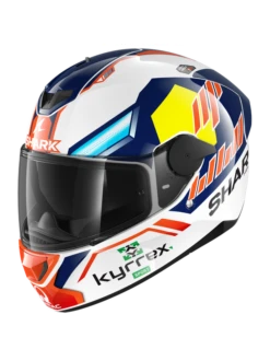 Shark D-Skwal 2 Replica Jorge Martin Wit Blauw Rood WBR Integraalhelm -Optimaal Motoruitrusting Winkel shark d skwal 2 replica jorge martin white blue red wbr 1