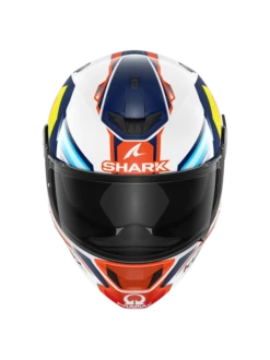 Shark D-Skwal 2 Replica Jorge Martin Wit Blauw Rood WBR Integraalhelm -Optimaal Motoruitrusting Winkel shark d skwal 2 replica jorge martin white blue red wbr 3