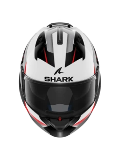 Shark Evo ES Kryd Wit Zwart Rood WKR Systeemhelm 7 Shark Evo ES Kryd Wit Zwart Rood WKR Systeemhelm -Optimaal Motoruitrusting Winkel shark evo es kryd white black red wkr 3