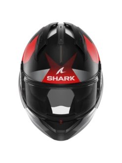 Shark Evo GT Tekline Mat Zwart Chrom Rood KUR Systeemhelm -Optimaal Motoruitrusting Winkel shark evo gt tekline mat black chrom red kur 3