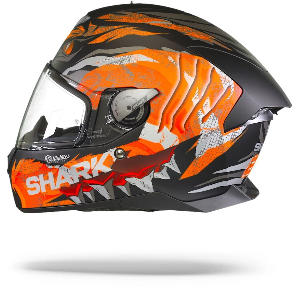 Shark Skwal 2 Iker Lecuona Mat Zwart Oranje Zilver KOS Integraalhelm 4 Shark Skwal 2 Iker Lecuona Mat Zwart Oranje Zilver KOS Integraalhelm - Afbeelding 2