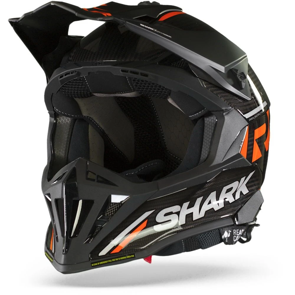 Shark Varial RS Carbon Flair Carbon Oranje Carbon DOD Crosshelm 3 Shark Varial RS Carbon Flair Carbon Oranje Carbon DOD Crosshelm
