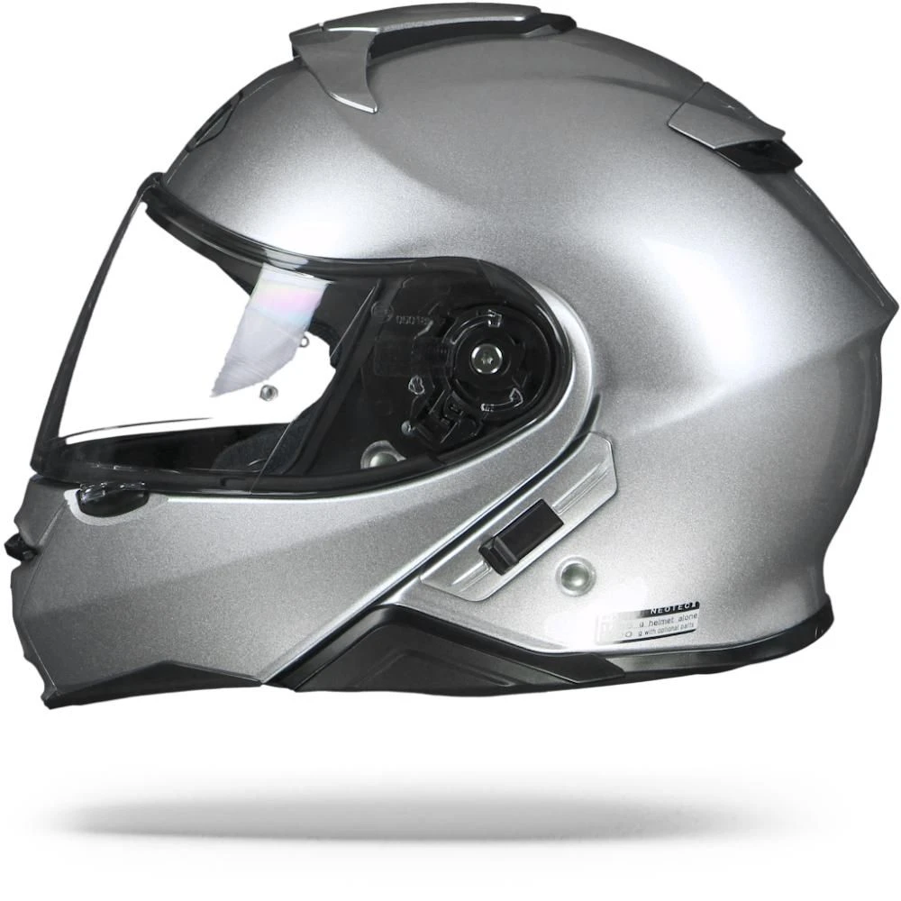 Shoei Neotec II Licht Zilver Systeemhelm 7 Shoei Neotec II Licht Zilver Systeemhelm - Afbeelding 5