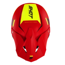 SHOT Furious Chase Rood Neon Geel Mat Crosshelm -Optimaal Motoruitrusting Winkel shot helmet furious chase red neon yellow matt2