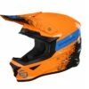 SHOT Furious Kid Roll Oranje Blauw Glanzend Crosshelm -Optimaal Motoruitrusting Winkel shot helmet furious kid roll orange blue glossy 1
