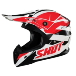 SHOT Pulse Revenge Wit Rood Zwart Glanzend Crosshelm 7 SHOT Pulse Revenge Wit Rood Zwart Glanzend Crosshelm -Optimaal Motoruitrusting Winkel shot pulse revenge white red black glossy1