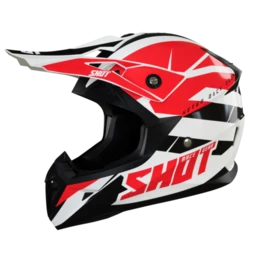 SHOT Pulse Revenge Wit Rood Zwart Glanzend Crosshelm 5 SHOT Pulse Revenge Wit Rood Zwart Glanzend Crosshelm - Afbeelding 3