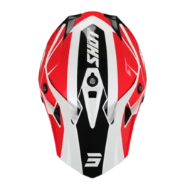 SHOT Pulse Revenge Wit Rood Zwart Glanzend Crosshelm 4 SHOT Pulse Revenge Wit Rood Zwart Glanzend Crosshelm - Afbeelding 2