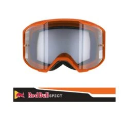 Spect Red Bull Strive Mx Goggles Single Lens Black Orange Clear