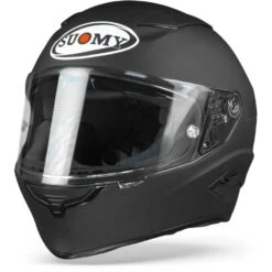 Suomy Speedstar Plain Mat Zwart Integraalhelm -Optimaal Motoruitrusting Winkel suomy speedstar plain matt black frontpage