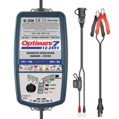 Tecmate Optimate 7 12V/24V Battery Tender -Optimaal Motoruitrusting Winkel tecmate optimate 7 12v 24v battery tender 3