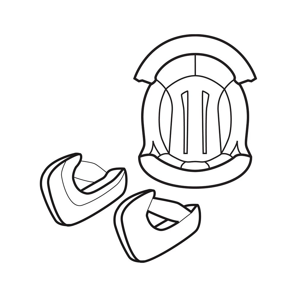 Scorpion EXO-1400 V2 Binnenvoering Set 3 Scorpion EXO-1400 V2 Binnenvoering Set
