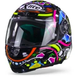 X-Lite X-803 RS Ultra Carbon 23 Davies Carbon Zwart Roze Blauw Rood Integraalhelm -Optimaal Motoruitrusting Winkel x litex 803rsdaviescarbon23 frontpage